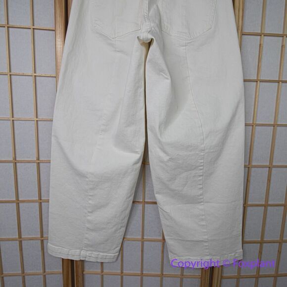 New! Madewell The Curvy Emmett Wide-Leg Jean in Tile White, size 26 - Picture 10 of 16